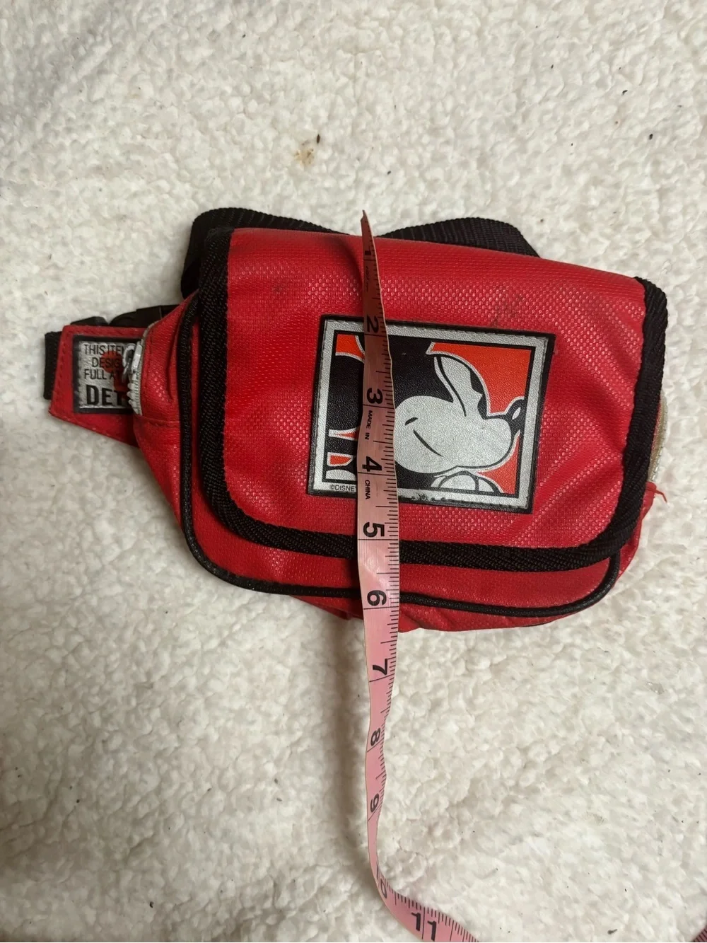 Vintage Disney Fanny pack nylon red belt bag